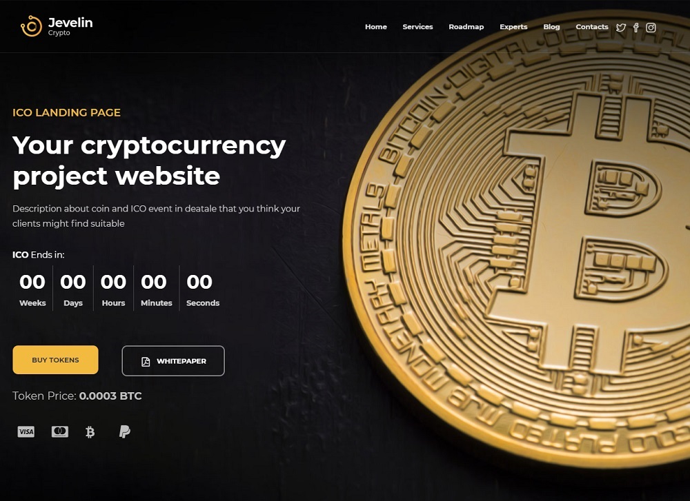 Jevelin Crypto Pro WordPress Theme